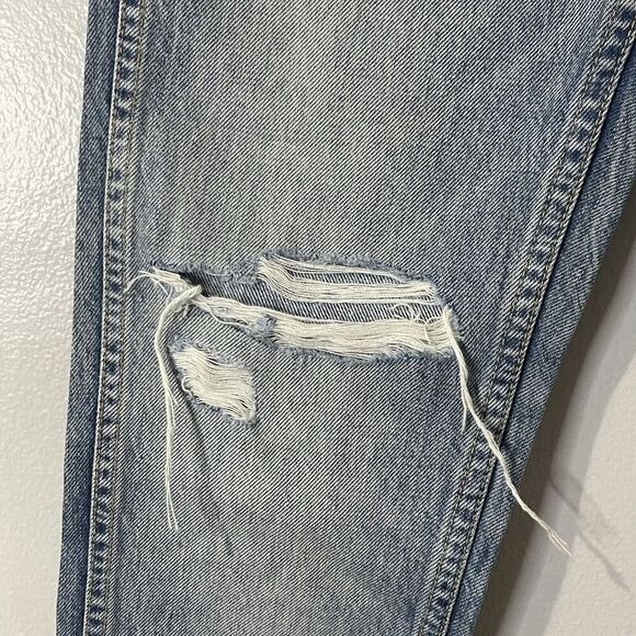 SLVRLAKE Virginia Slim Jeans in Crossroads Size 23 Distressed Denim Modern Style - Picture 4 of 15